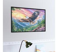 Blue Sky Cloud Sea Flying Bald Eagle 1000 Piece Jigsaw Puzzle for All Ages Radiant Whimsical Menagerie Jigsaw Parent Child Quality Time Vibrant Puzzle Ideal Festival Gift Stylish Home Decor 1000 PCS