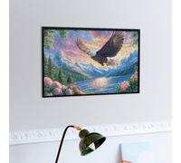 Blue Sky Cloud Sea Flying Bald Eagle 300 Piece Jigsaw Puzzle for Adults Radiant Whimsical Menagerie Winter Evening Activity Cozy Relaxation Detailed Artwork Ideal Housewarming Gift 300 PCS