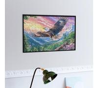 Blue Sky Cloud Sea Flying Bald Eagle 300 Piece Jigsaw Puzzle for All Ages Radiant Whimsical Menagerie Valentines Day Gift Couple Activity Smooth Edges Home Decor Bonding Experience 300 PCS