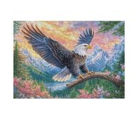 Blue Sky Cloud Sea Flying Bald Eagle 300 Piece Premium Jigsaw Puzzle Adult Jigsaws Educational Game Hobby Home Decor Winter Gift Durable Wooden Cardboard 300 PCS/40x28cm