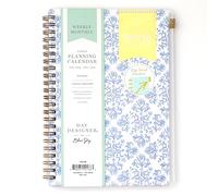 Blue Sky Day Designer 2026 Weekly and Monthly Planner Calendar, January 2026 - December 2026, 5" x 8", Flexible Cover With Zip Pouch, Durable Twin Wire Binding, Storage Pocket, Includes Stickers