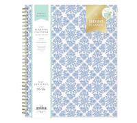 Blue Sky Day Designer 2026 Weekly and Monthly Planner Calendar, January 2026 - December 2026, 8.5" x 11", Flexible Cover With Zip Pouch, Durable Twin Wire Binding, Storage Pocket, Includes Stickers