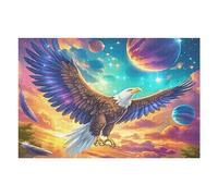 Blue Sky Flying Bald Eagle 1000 Piece Count Premium Jigsaw Puzzle Fantastic Beasts For Adults Teens 14+ Concentration Training Indoor Game Family Game Night 1000 PCS