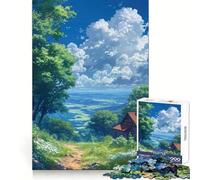 Blue Sky Haven 1000 Piece Jigsaw Puzzles Brain Capacity Leisure Pleasure Secure Lock Birthday Present (38X52CM)