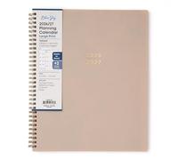 Blue Sky Large Print Weekly and Monthly Academic Year Planner Calendar, Flexible Cover, Wirebound, Storage Pocket, Laminated Tabs, Sand (Sand- 2026/2027, 8.5" x 11")