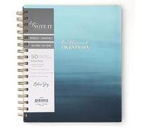 Blue Sky Life Note It 2026 Weekly and Monthly Planner Notes, January 2026 - December 2026, 7" x 9", Flexible Cover, Durable Twin Wire Binding, Storage Pocket, 50 Perforated Notes Sheets, Marina