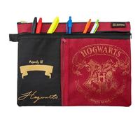 Blue Sky Studios Harry Potter Multi Pocket Pencil Pouch & Carrying Case, Zip up Pounch to Hold Stationary Supplies for Harry Potter Fans, 34 x 25 Centimetres
