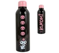 Blue Sky Studios Hello Kitty Kuromi Metal Water Bottle, Durable Stainless Steel, 700 ml Capacity, Licensed Hello Kitty Merchandise School Supplies & Gifts