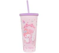 Blue Sky Studios Hello Kitty Large Straw Cup, 700 ml, Kawaii Water Bottle, Cute Drinking Tumbler, Hello Kitty Gifts - My Melody