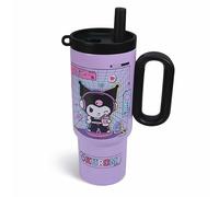 Blue Sky Studios Kuromi 700ml Straw Cup with Fruit Infuser - Official Sanrio Tumbler with Lid & Handle - Hello Kitty and Friends BPA Free Water Bottle & Travel Cup