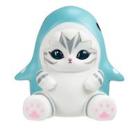 Blue Sky Studios Mofusand Mood Light - USB Desk Lamp with 3 Brightness Levels - Kitty Whale Shark Lamp - Official Licensed Gift