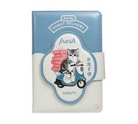 Blue Sky Studios Mofusand Notebook - Cute Kawaii Cat Journal with Premium Soft Padded Cover & Magnetic Strap - Lined Pages - Japanese Stationery Gift