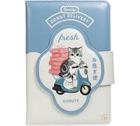 Blue Sky Studios Mofusand Notebook - Cute Kawaii Cat Journal with Premium Soft Padded Cover & Magnetic Strap - Lined Pages - Japanese Stationery Gift
