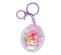Blue Sky Studios My Melody Keyring - Cute Anime Merch for Kawaii and Anime Decoration - High Quality Design for Lovers of Cute Accessories - Ideal for Sanrio Fans, Pink, Purple, 6 x 6 cm, Modern