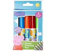 Blue Sky Studios Peppa Pig Chunky Colouring Felt Tip Pens, 5-Pack, Multi-Coloured