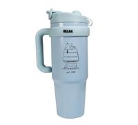 Blue Sky Studios Snoopy Tumbler Bottle 30oz with Pop-Up Straw and Handle, Reusable Travel Cup for Hot & Cold Drinks, Cute Peanuts Gift