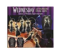 Blue Sky Studios Wednesday Addams String Lights - LED Fairy Lights with Iconic Dance Pose Silhouette - Battery Operated Light Gift Set for Halloween or Party Decorations