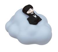 Blue Sky Studios Wednesday Cloud Light - USB-C Rechargeable Lamp with 3 Brightness Levels - Soft Vinyl Design - Wednesday Sleeping on a Cloud - Desk Night Lamp