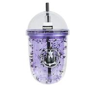 Blue Sky Studios Wednesday Tea Cup, Kawaii Drink Bottle with Straw, Quirky Official Merchandise and Gift