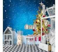 Blue Sky Trees Colourful Hanging Balls 3D Wallpaper Luxury Home Dining Decor Paste Sofa Living Room The Wall for Bedroom Mural-250cm×170cm