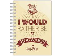 BLUE SKY Unisex Kids Harry Potter Notebook A5 I'd Rather be at Hogwarts Blue Studios Stationery, Multi-Colour, Estándar, Bunt