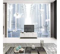 Blue Sky White Clouds Birds Relief Architecture Roman Columns 3D Wallpaper Premium Textured Silk Study Dining Living Room Bedroom Sofa TV Wall Easy Install-400cm×280cm