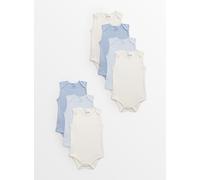 Blue Sleeveless Bodysuit 7 Pack Tiny Baby
