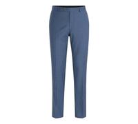 Blue Slim Fit Wool Trousers - male - Oscar Jacobson - Suit Trousers - Blue - L - Trousers L