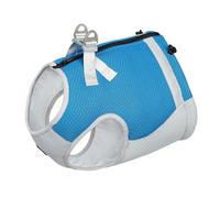 Blue Small Dog Cooling Vest Harness with D-Ring & Zipper Adjustable Reflective No-Pull Dog Harness Instant Cooling Puppy Vest for Outdoor Hunting Training Camping S