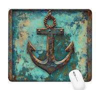 Blue Small Mouse Mat 10.24×8.27×0.12 inch,2026 New Year Gaming Mousepad Simple Mini Desk Pad with Non-Slip Base and Stitched Edge,for Wireless Mouse,Laptop,Office Home,Washable,Roll-up,Gift Men D-990