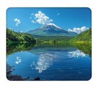 Blue Small Mouse Mat 300x250mm Gaming Mouse Pad Landscape, Non-Slip Rubber Base, Waterproof Surface, Stitched Edges Mousemat, Compatible with Laser and Optical Mice Wear-Resistant Gifts X-7690
