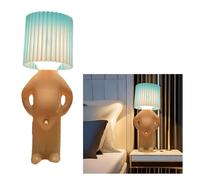 (Blue) Small Night Lights Lamp Naughty Boy Shymr.p A Little Shy Man Creative Decor Gift