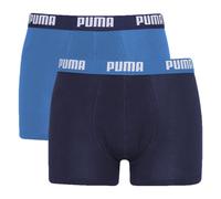 (Blue, Small) Puma 2 Pack Basic Essential Boxers -True Blue-XX-Large