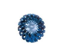 Blue Small Simple Vintage Bird Nest Shaped Hair Clips Hair Claw, Women Expandable Ponytail Holder Hair Loops Fashion Bun Clamps,Accessories