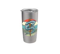 Blue Snakes Coiled Snake Reptile Serpent Exotic Wildlife Stainless Steel Insulated Tumbler