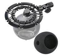 Blue Snowball Pop Filter with Shock Mount Matching Mic Boom Arm Stand, Compatible for Blue Snowball iCE USB Mic by YOUSHARES