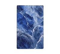 Blue Sodalite Marble Single Toggle Blank Wall Plate Light Switch Cover Decorative 1 Gang for Kitchen Room Bathroom Size 11.4x7cm
