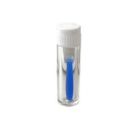 Blue Soft Silicone Contact Lens Tool, Easy Insertion and Removal Plunger for Soft & Hard Lenses, Multifunctional Portable Applicator and Remover, Essential Contact Lens Care Accessories and Supplies.