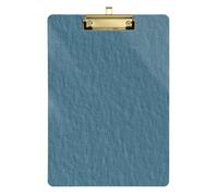 Blue Solid Color Acrylic clipboard on Standard Letter A4 Size Standard Hole for First Year Teacher Must Haves Gold 12x9in Tablas para escribir