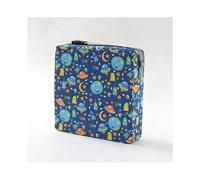 (Blue Space, 32*32*8) Cartoon baby children's thickened and heightened sponge seat cushion for dining chair
