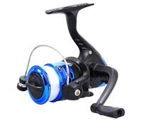 Blue Spincast Fishing Reel 200 Fold Line Hand Wheel Plastic
