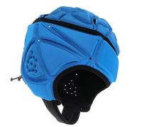 Blue Sponge Rugby Scrum Cap with Breathable Flexible Sports Headgear | Close Fitting Head Protection, Ventilation and Pressure Relief Design, for Roller Skating and Rugby