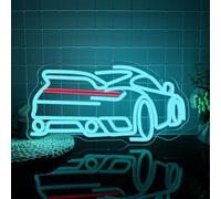 Blue Sports Car Neon Sign, Dimmable LED Trendy Sports Car Shape Garage Neon Light, USB Powered for Garage Bar Party Boys Room Game Room Bedroom Man Cave Neon Light Birthday Holiday Gift(15.7 * 8.3in)
