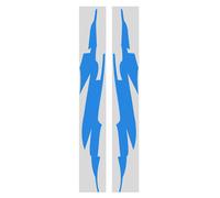 (Blue) Sports Racing Stripe Graphic Sticker Red Auto Car Body Side Door for Vinyl