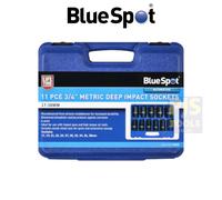 Blue Spot 01558 11pc 17-38mm 3/4 square drive deep impact socket set