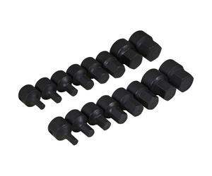 Blue Spot 01603 16pc 3/8" Metric & SAE Stubby Hex Impact Socket Set
