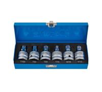 Blue Spot 01608 6 piece 3/4" Drive Tamper Proof TORX and Spline Bit Sockets T70-T100 M16-M18