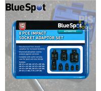 Blue Spot 02077 8pc 1/4-1in square drive impact socket adapter convertor set