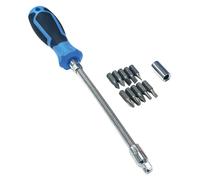Blue Spot 12630 Flexible Screwdriver & Bit Set - 12 pc