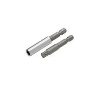 Blue Spot 14134 Magnetic Bit Holder and Adaptor, Silver, 1/4"-inch